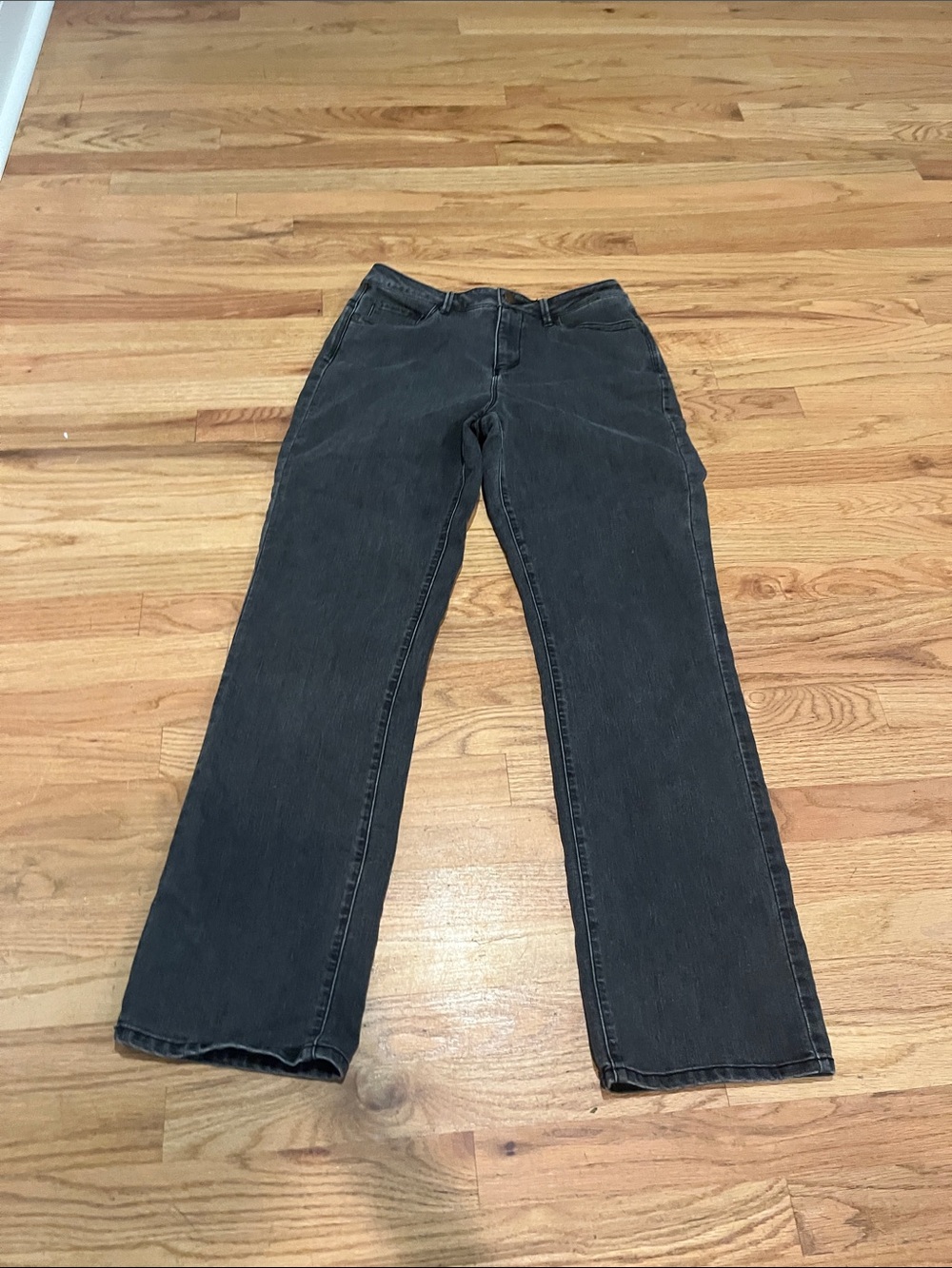 Coldwater Creek  Charcoal Straight-Leg Jeans